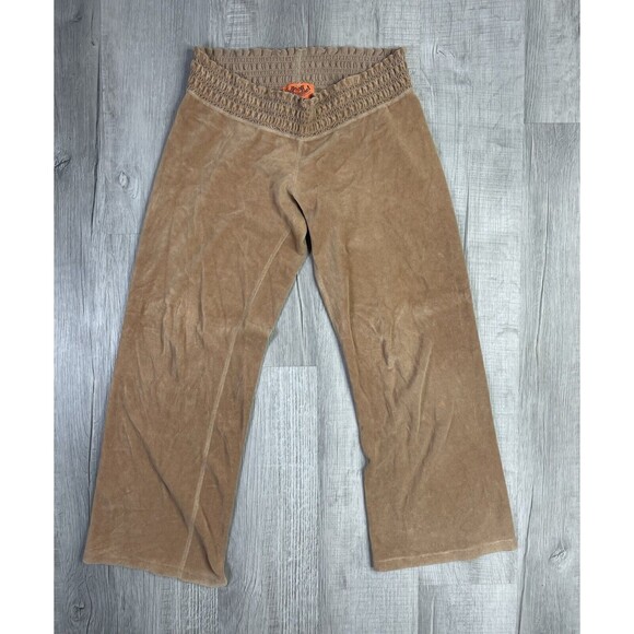 Juicy Couture Pants - Vtg Juicy Couture Sweatpants Womens S Brown Velour Pocket Y2K Vintage Wide Leg R